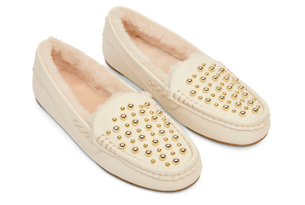 Park Ave Slipper Cream Calf | Lounge Slipper