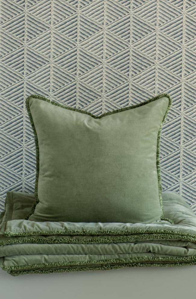 Anello Spruce Comforter and Cushion Stack