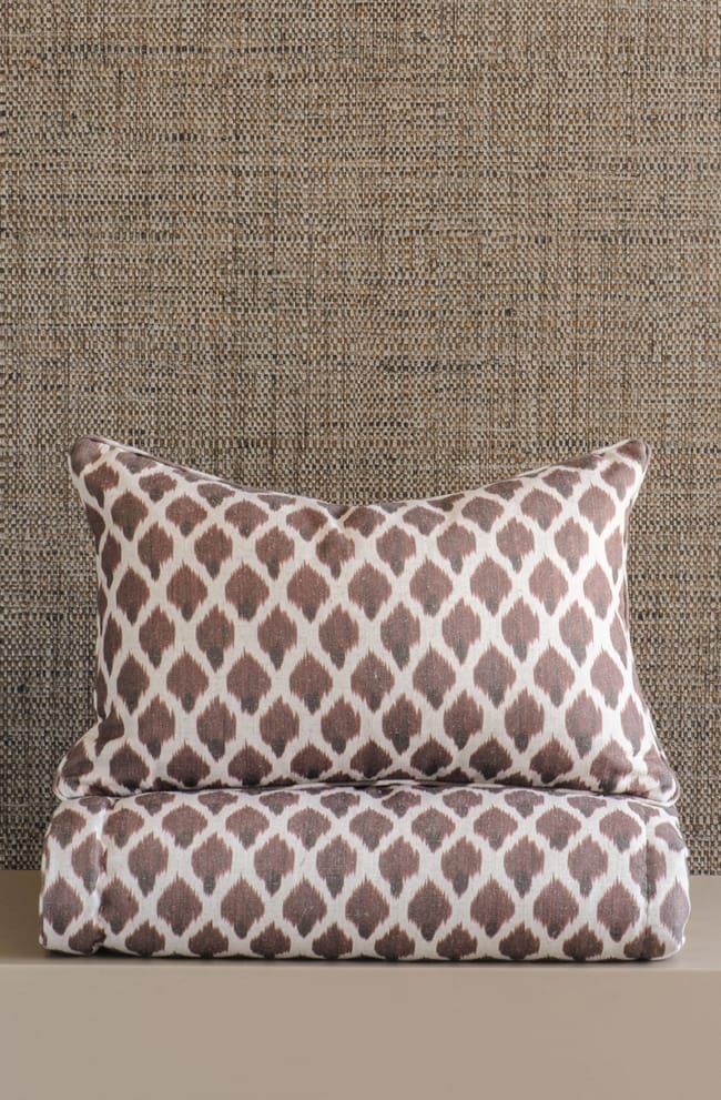 Kasumi Rosewood Comforter and Cushion Stack
