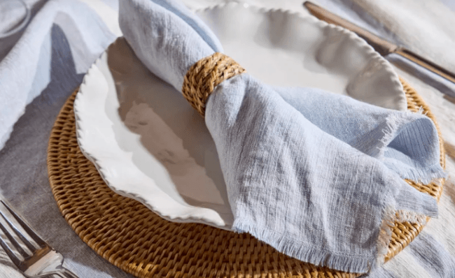 Linen Napkin Pale Blue