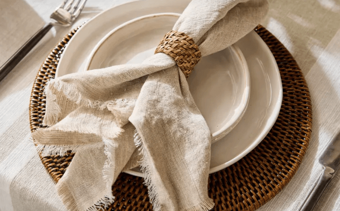 Linen Napkin Stone