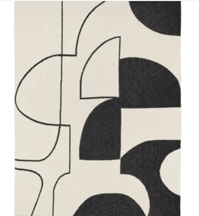 Broste Throw Maren Black/Off White