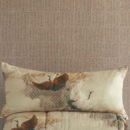 Tsuru Natural Comforter and Bolster Cushion Stack