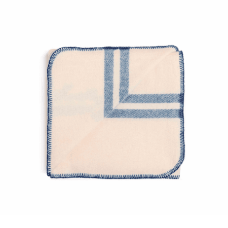 NZ Wool Baby Blanket Barney's Blue