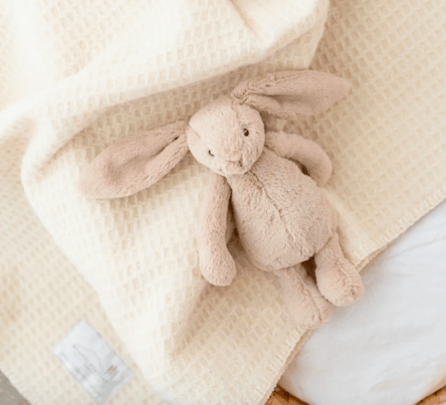 NZ Wool Baby Blanket Waipapa Waffle | Ruanui