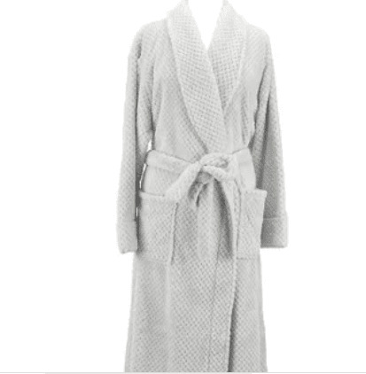 Women's Cosy Luxe Waffle Robe - Light Grey