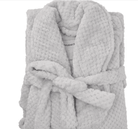 Women's Cosy Luxe Waffle Robe - Light Grey