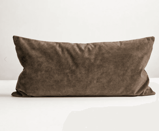 Velvet Bolster Cushion Mocha