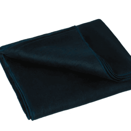 Alpaca Wool Throw Blanket | Navy Blue