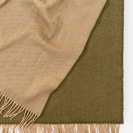 Merino Lambswool Throw Harris Moss | Weave