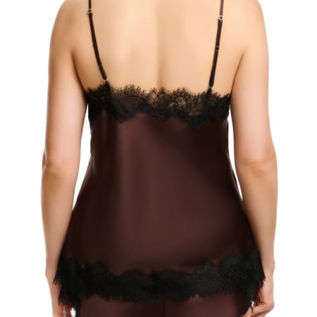 L31002 SCARLETT CAMISOLE DARK CHOCOLATE & BLACK