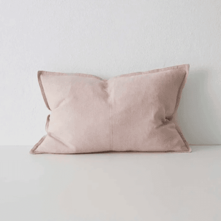 Linen Cushion Como Blush (60x40cm)