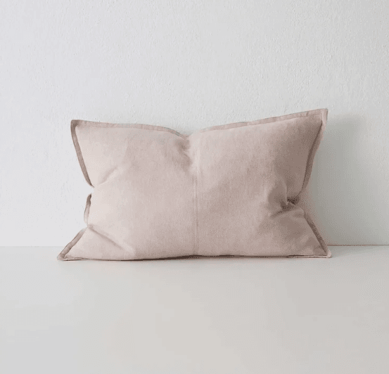 Linen Cushion Como Blush (60x40cm)