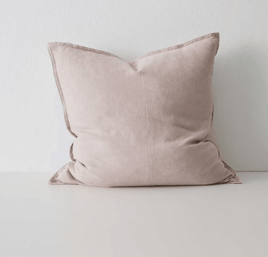 Linen Cushion Como Blush