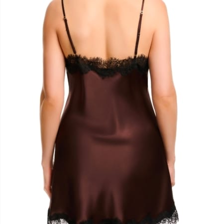 Silk Chemise Scarlett Chocolate