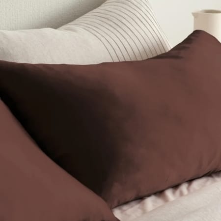 SilkPillowcaseChocolateCloseUp