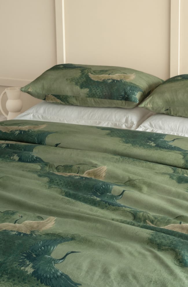 Tsuru Spruce Duvet cover