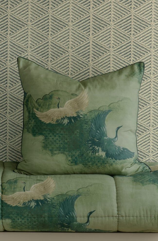 Tsuru Spruce Eurocase and Comforter Stack