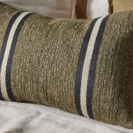Chunky Stripe Cushion Mila Forest