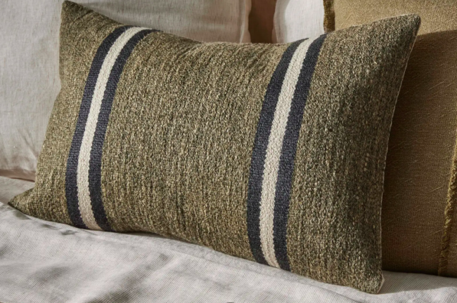 Chunky Stripe Cushion Mila Forest