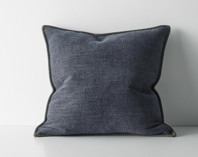 Alba Ocean Blanket Stitch Cushion | Weave